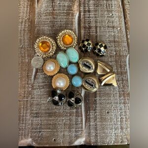 Vintage 80s 90s Style Lot Clip On Earrings